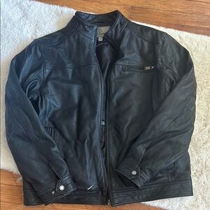 Men's Black Leather Jacket